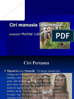 Ciri Manusia Indonesia