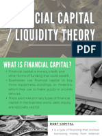 Financial Capital / Liquidity Theory