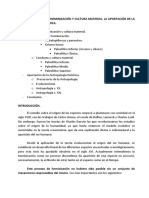 Tema 22. Proceso de Hominización y Cultura Material. La Aportación de La Antropología Histórica