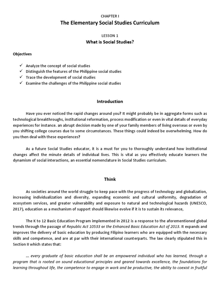 WHAT IS SOCIAL STUDIES? PDF