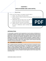 Study Guide - Chapter 3 - Issuance of Shares and Loan Capital