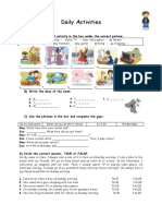 Daily Routines Worksheet Fun Activities Games