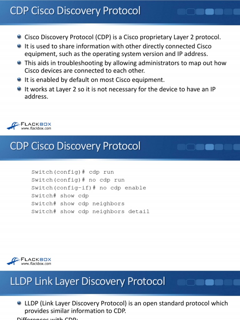 14-05 CDP and LLDP PDF | PDF