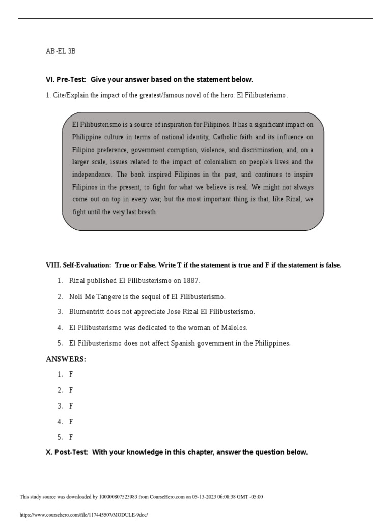 Module 9 Pdf Philippines