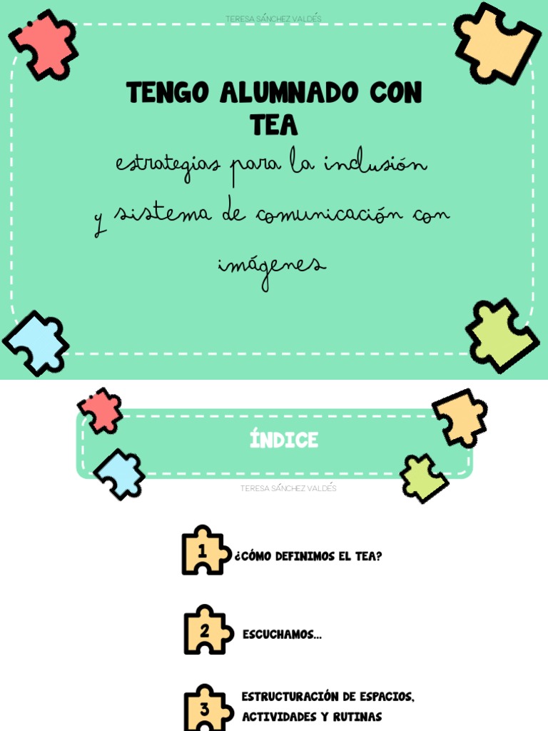 Curso Alumnado TEA - Bloque 1 | PDF | Comportamiento | Sicología