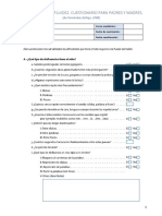 Cuestionario Disfemia para La Familia