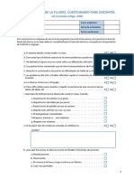 Cuestionario Disfemia para Docentes