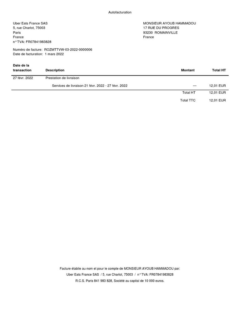 Invoice ROZMTTVW 03 2022 0000006 | PDF