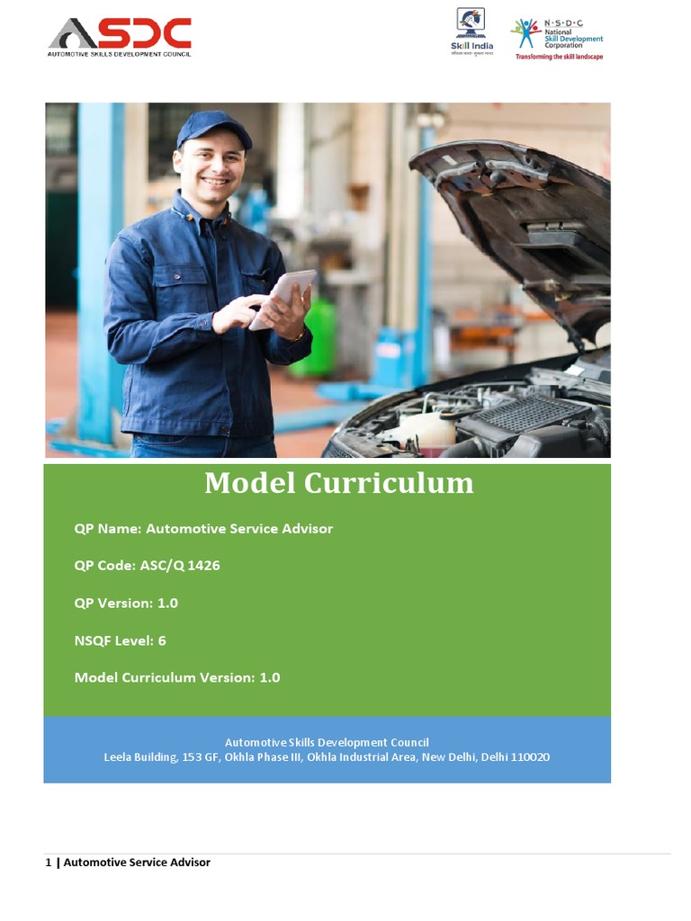 MC - Q1426 - Automotive Service Advisor | Download Free PDF ...