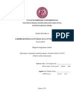 Vytauto Didžiojo Universitetas: Politikos Mokslų Ir Diplomatijos Fakultetas Politologijos Katedra