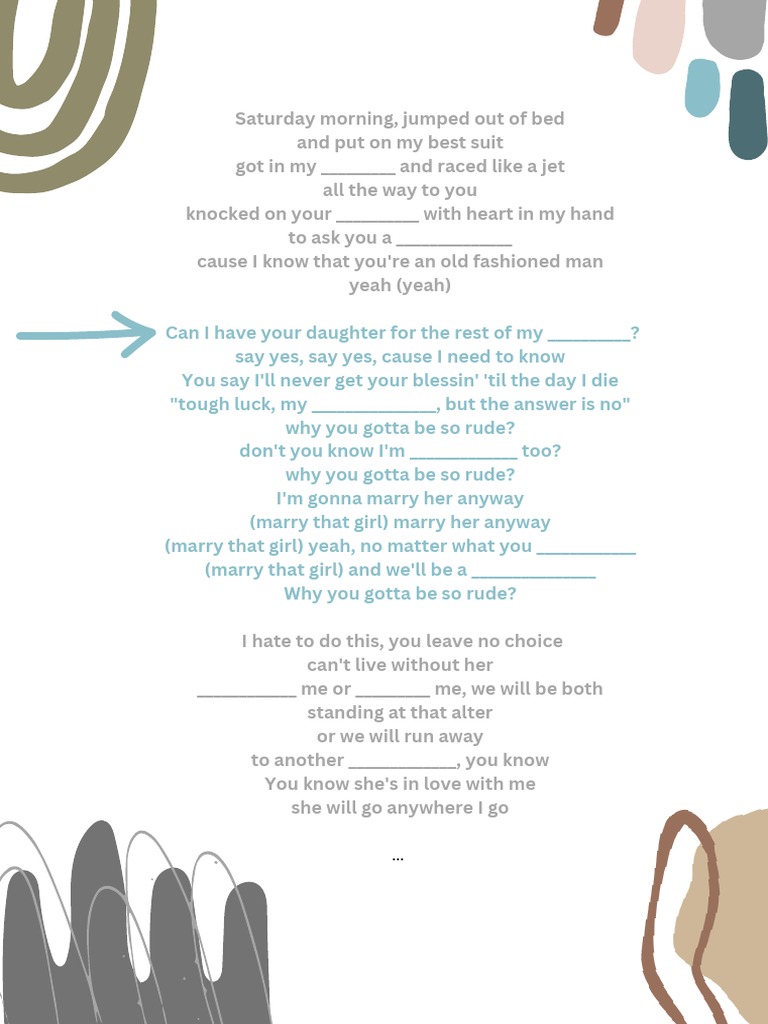 Rude - Lyrics | PDF