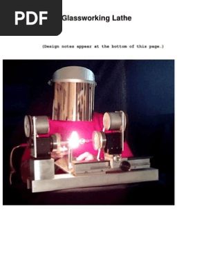 Home Made Mini Glass Working Lathe Belt Mechanical Industries