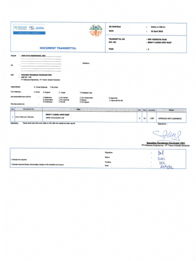 RDF-KSORETIS-0198-Utility Consumption List | PDF