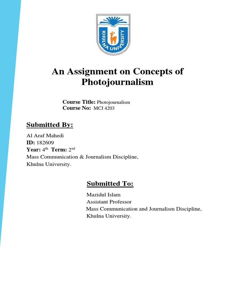 Concepts of Photojournalism PDF