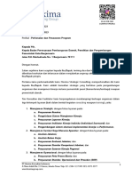 Surat Perkenalan Dan Penawaran Seluruh Program Hexima-Banjarmasin