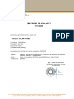 Certificat de Scolarité 70I3RE 2022-2023 SALMA SOUIBA PDF