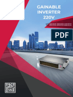 Fiche Technique Gainable Inverter 220V