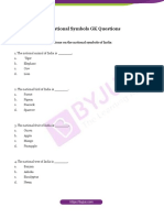 20 GK Questions On National Symbols - Blank