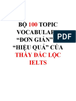B 100 Topic Vocabulary