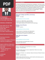 Mathias Bbakkabulindi Education Cv.