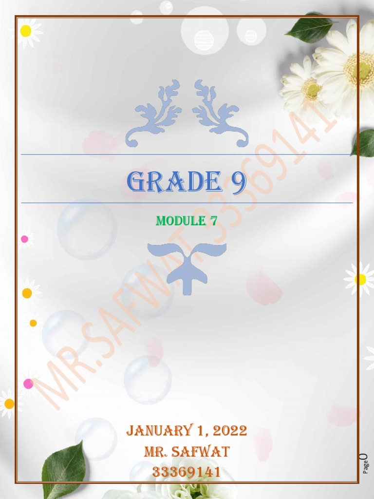 Grade 9 M 7 | PDF
