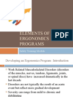 Elements of Ergonomics Programs