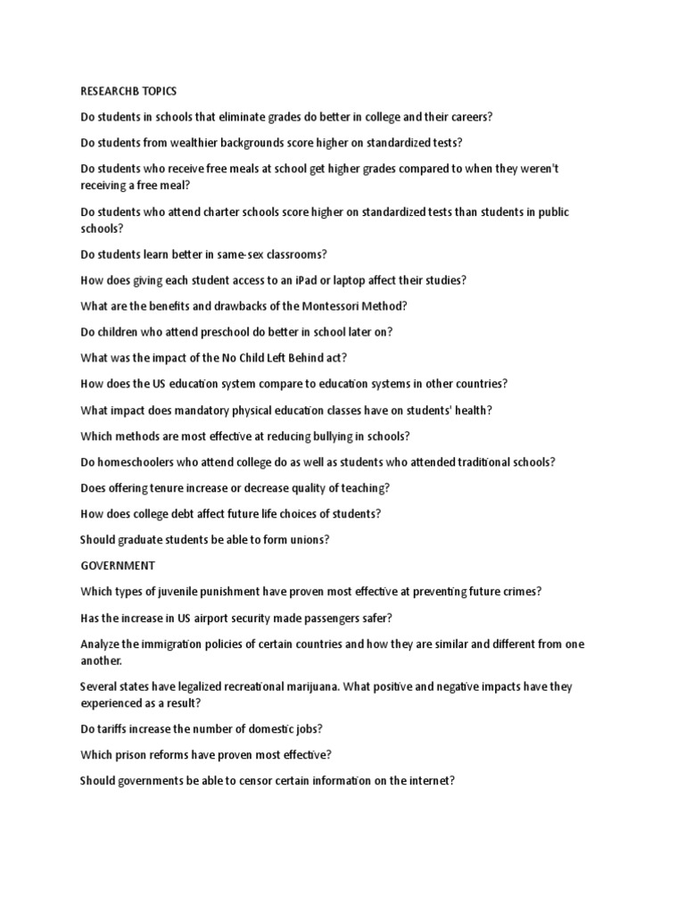 Academic Writing Topics Pdf