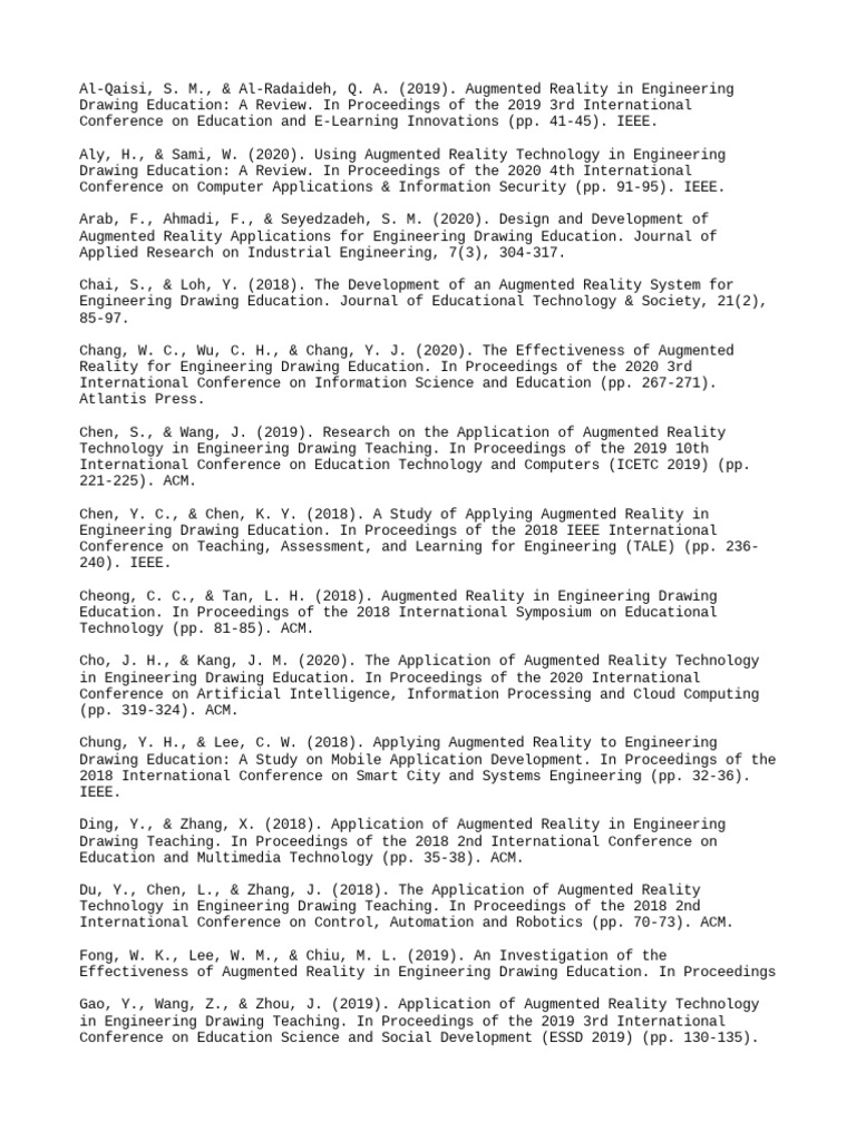 Exploring the Use of Augmented Reality in Engineering Drawing Education