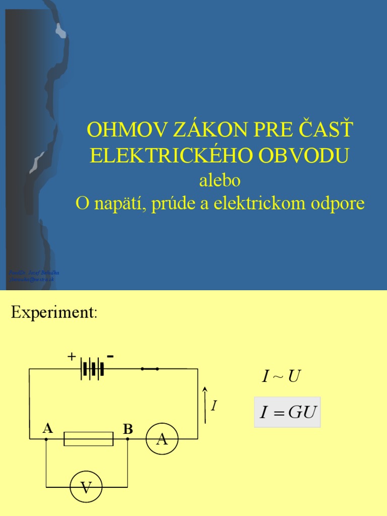 01-Ohmov Zakon I | PDF