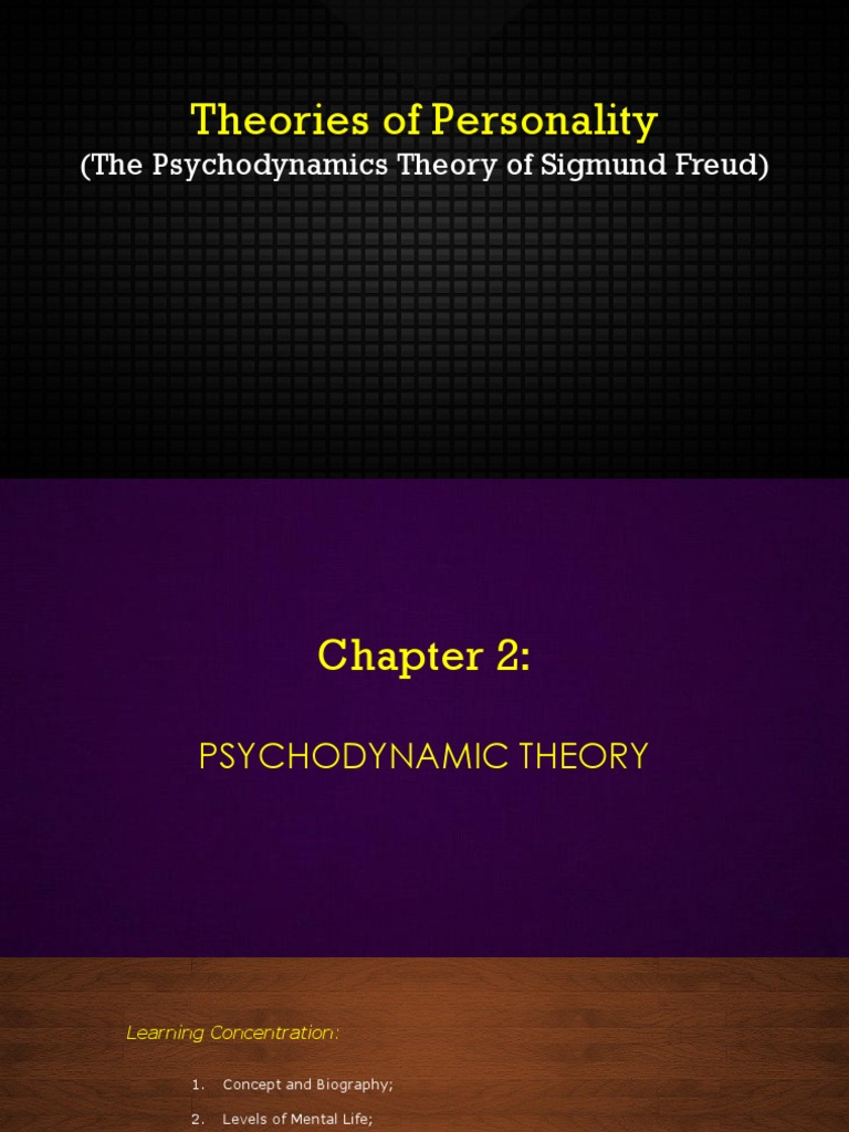 Psychodynamic Theory of Sigmund Freud PDF PDF