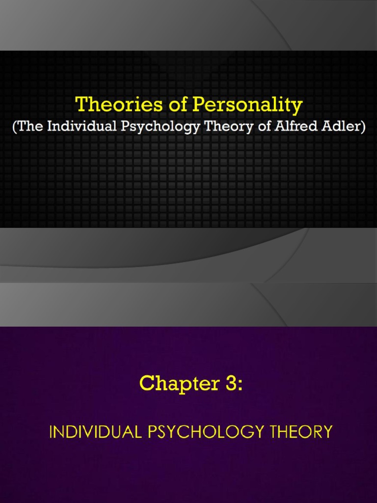 Alfred Adler's Theory of Individual Psychology PDF | PDF