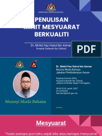 Slide Penulisan Minit Mesyuarat Berkualiti