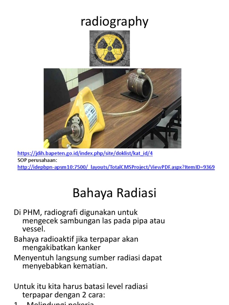 Pengelolaan Radiasi dalam Radiografi | PDF