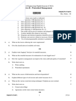 Ce 8 Sem Elective 2 Watershed Management Winter 2017 PDF