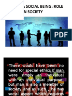 Man's Role in Society