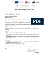 Convocatoria A Jornada de Presentación y Socialización de Consultoría (Trojes)