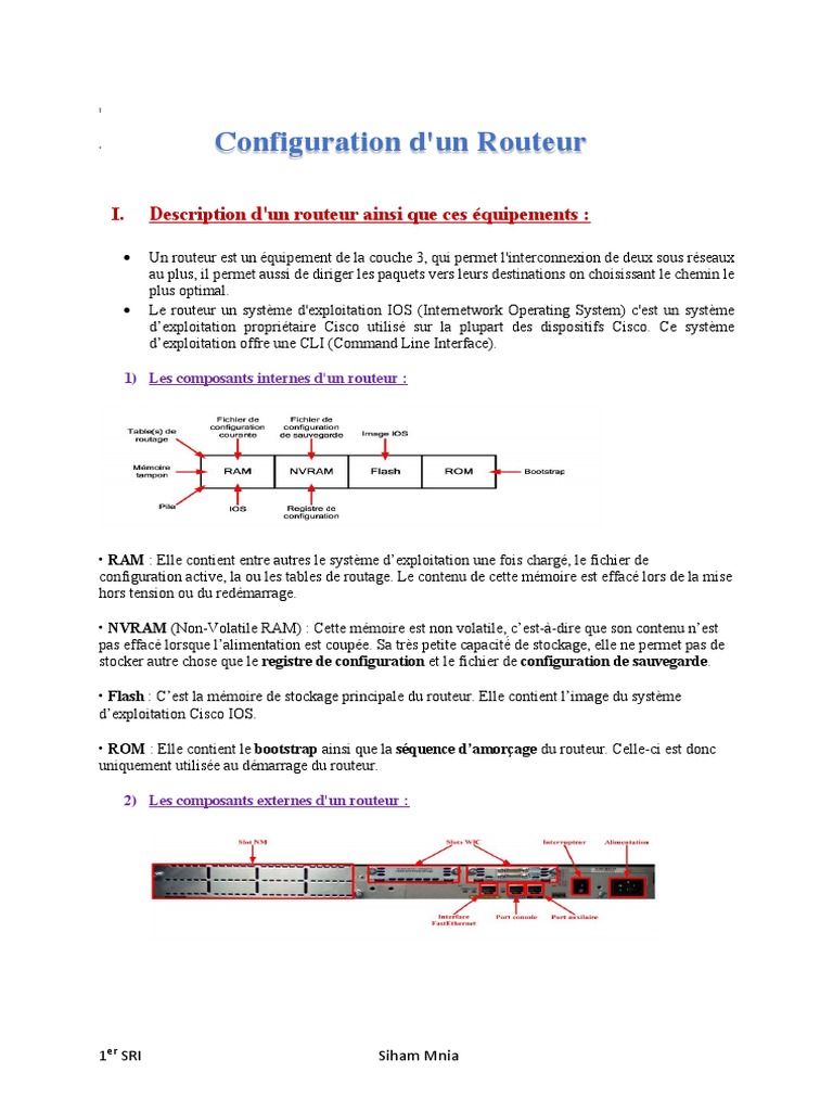 Configuration et Paramétrage d'un Routeur | PDF | Routage | Adresse IP