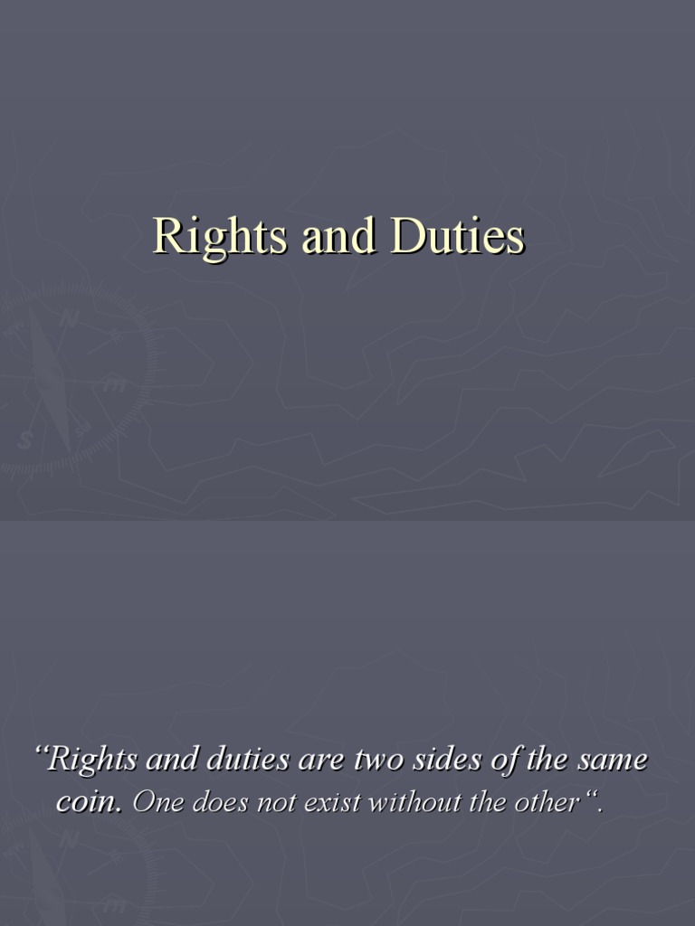6 Rights and Duties | PDF | Rights | Applied Ethics