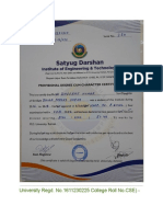 B.tech Provisional Certificate