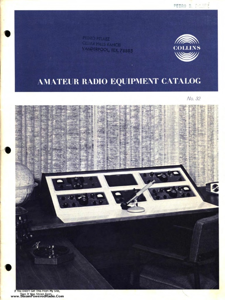 1964 Amateur Radio Equipment Catalog PDF PDF Transmitter Filter
