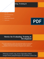 Metrics For Evaluating, Training & Development