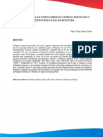 A Nova Reforma Do Ensino Médio e o Perigo Ideológico Do Retrocesso À Era Da Ditadura.