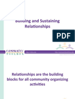Building and Sustaining Relationships