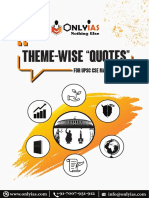 OnlyIAS - Theme Wise Quotes For UPSC CSE Mains