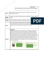 Area and Perimeter Lesson Plan