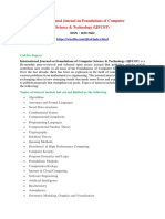 Call for Paprs-International Journal on Foundations of Computer Science & Technology (IJFCST)