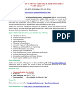 Call for Papers-International Journal of Software Engineering & Applications (IJSEA