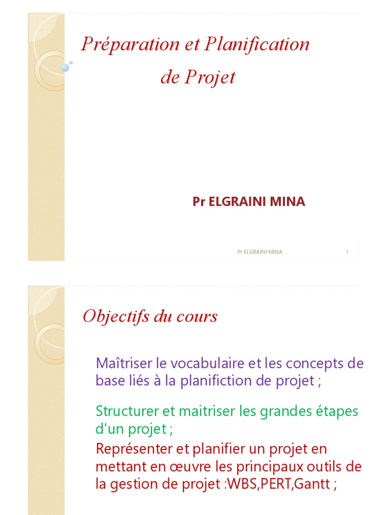 Planification Efficace de Projet | PDF | Gestion de projet | Planification