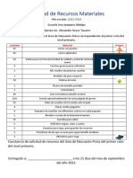 Solicitud de Recursos Materiales 2022