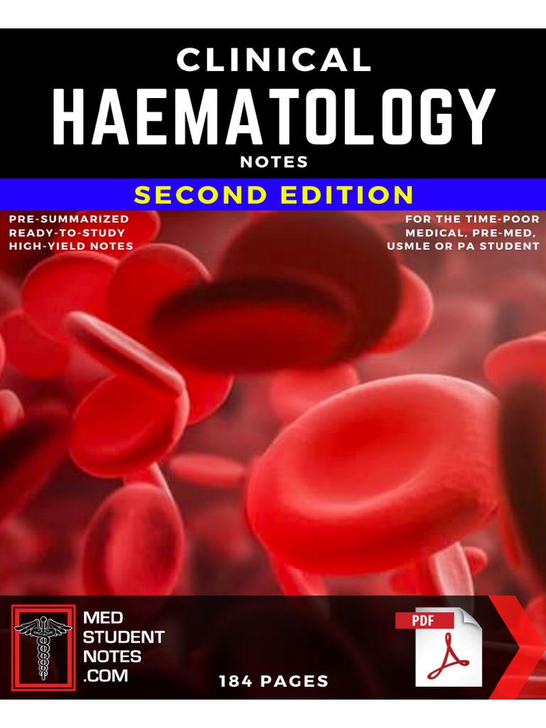 Haematology Notes | PDF | Coagulation | Lymphatic System